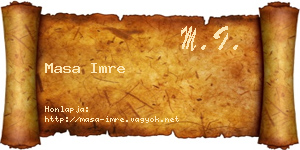 Masa Imre névjegykártya